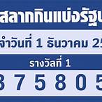 ตรวจสลากกินแบ่งรัฐบาล1/12/65